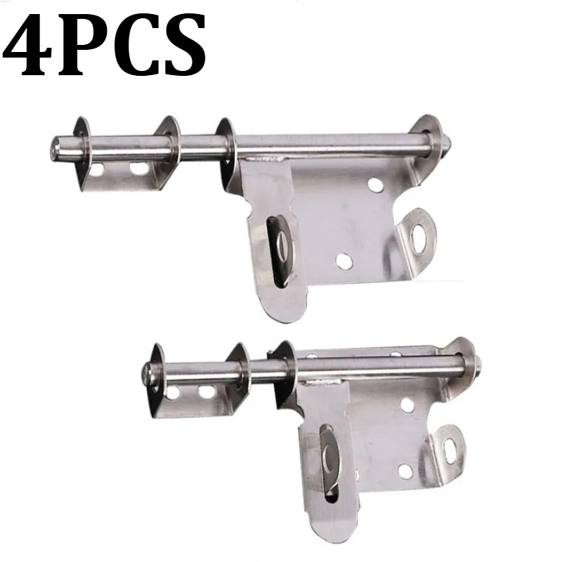Furniture Hardware Warehouse - 4PCS Tainless Steel Sliding Bolts Bidirectional