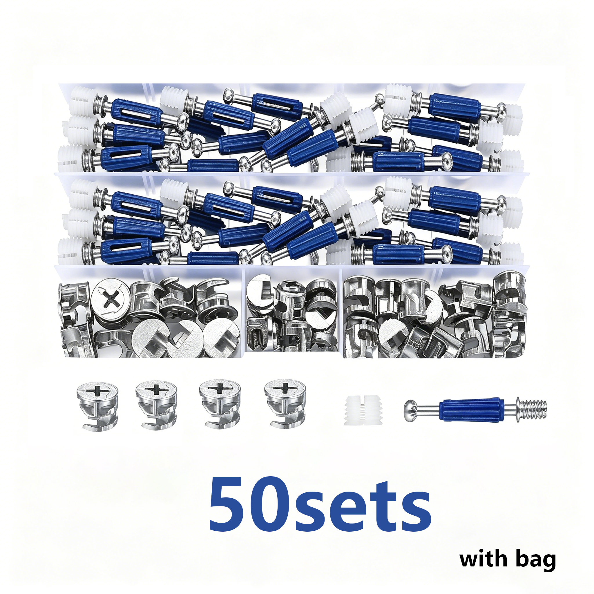 Furniture Joinery Hardware - 10-50Pcs Heavy-Duty Premium Furniture Connectors–Cam Locks