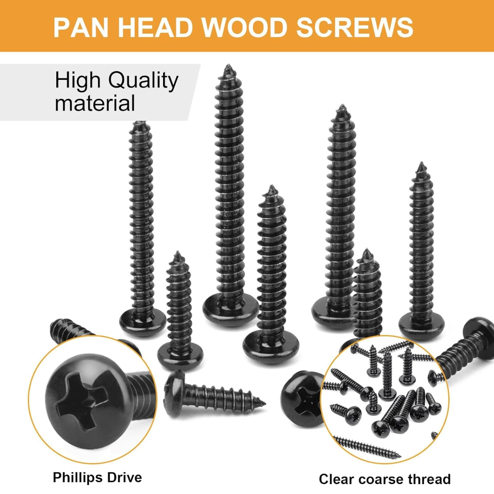 410pcs Carbon Steel Black Cros - Furniture Screw Type ulasan dan harga
