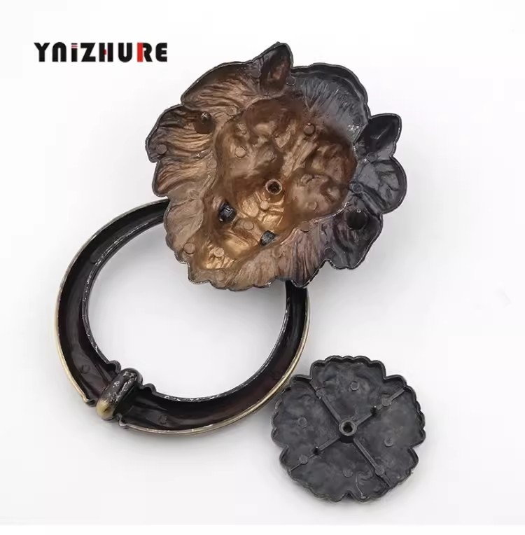 Antique Bronze Lion Head Handl - Furniture Hardware Restoration ulasan dan harga