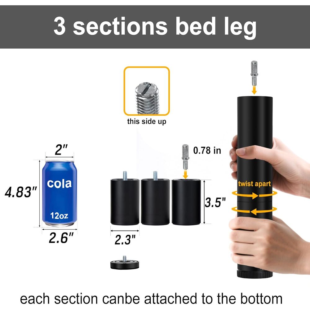 11 Inch Adjustable Furniture L - Furniture Screw Type ulasan dan harga
