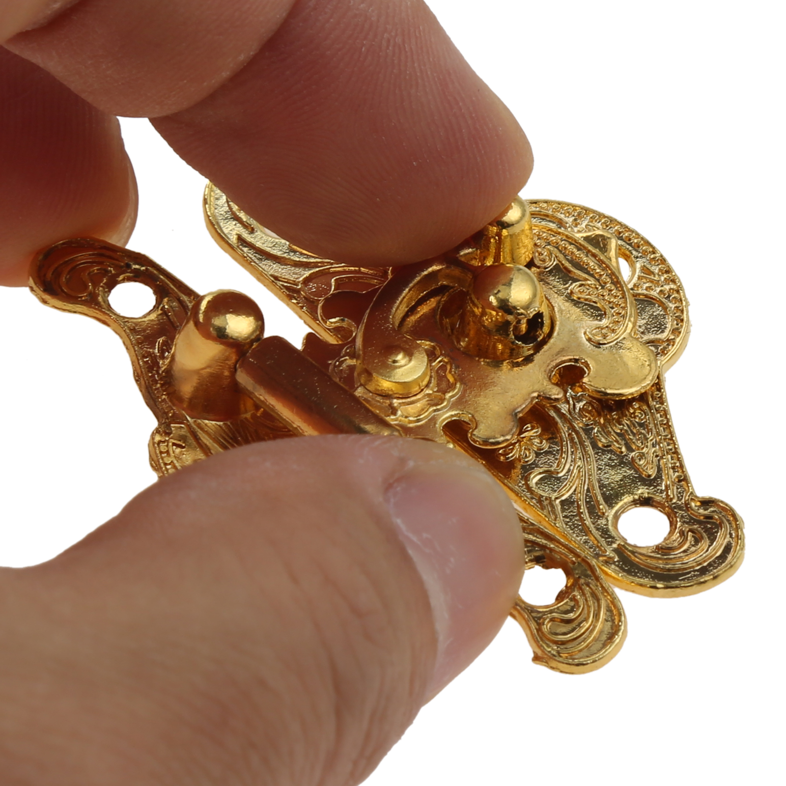 2 Pcs Antique Gold Box Hasp Lo - Furniture Joinery Hardware ulasan dan harga