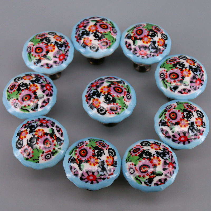 10PCS Colored Ceramic Knobs Un - Unique Furniture Hardware ulasan dan harga