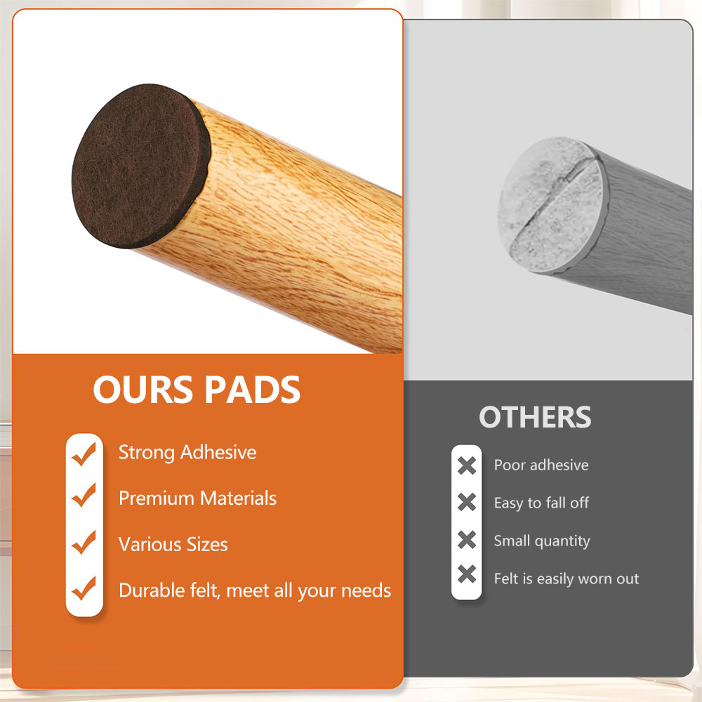 300PCS Felt Chair Leg Pads, Va - Furniture Foot Pad ulasan dan harga
