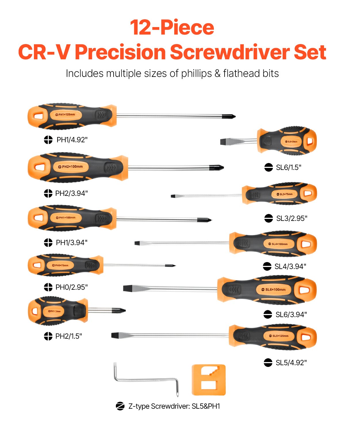 Manual Screw Driver Kit 12-Pie - Furniture Screw Type ulasan dan harga