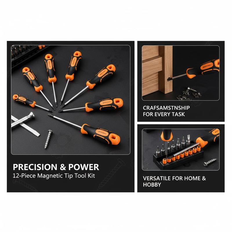 Manual Screw Driver Kit 12-Pie - Furniture Screw Type ulasan dan harga