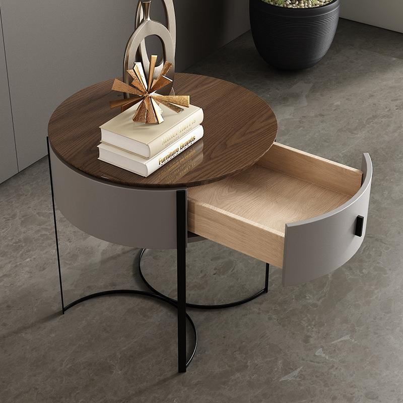 Nordic Round Solid Wood Nights - Furniture Hardware Paint ulasan dan harga