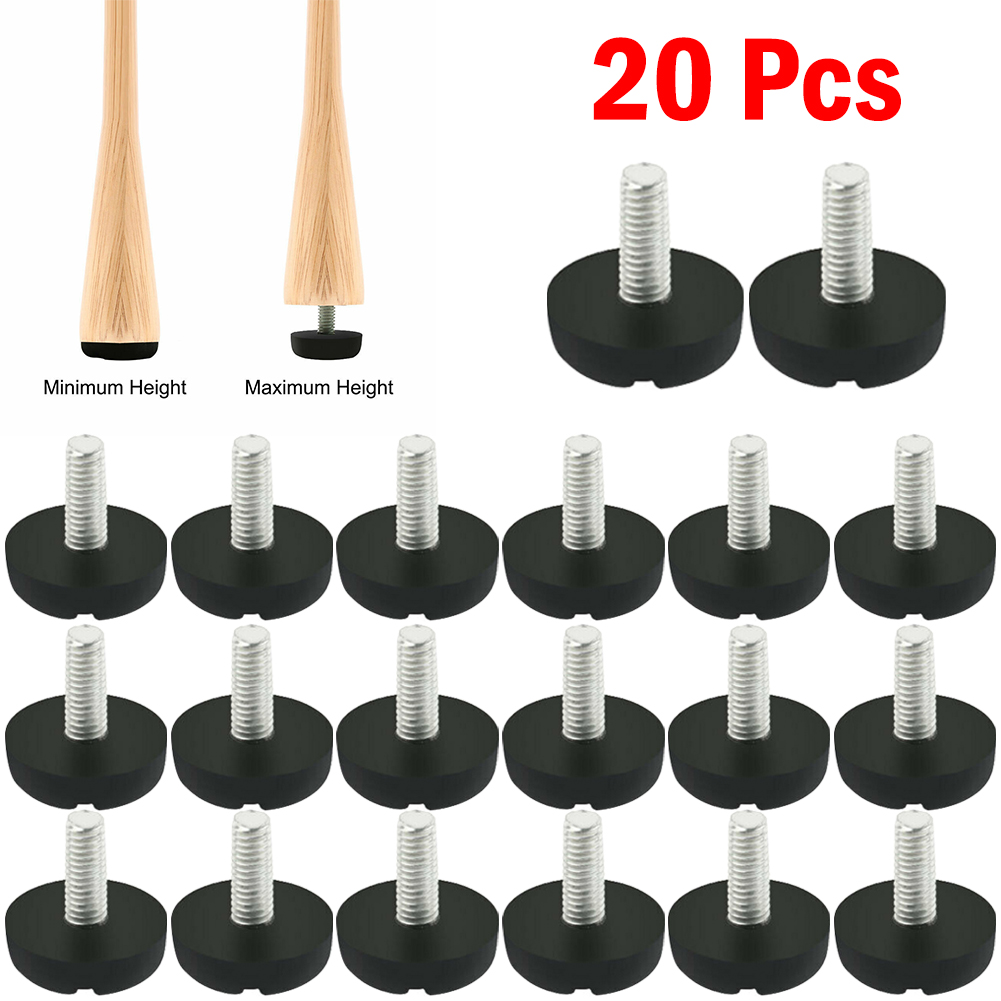 20PCS Leveling Foot Screw On T - Furniture Screw Type ulasan dan harga