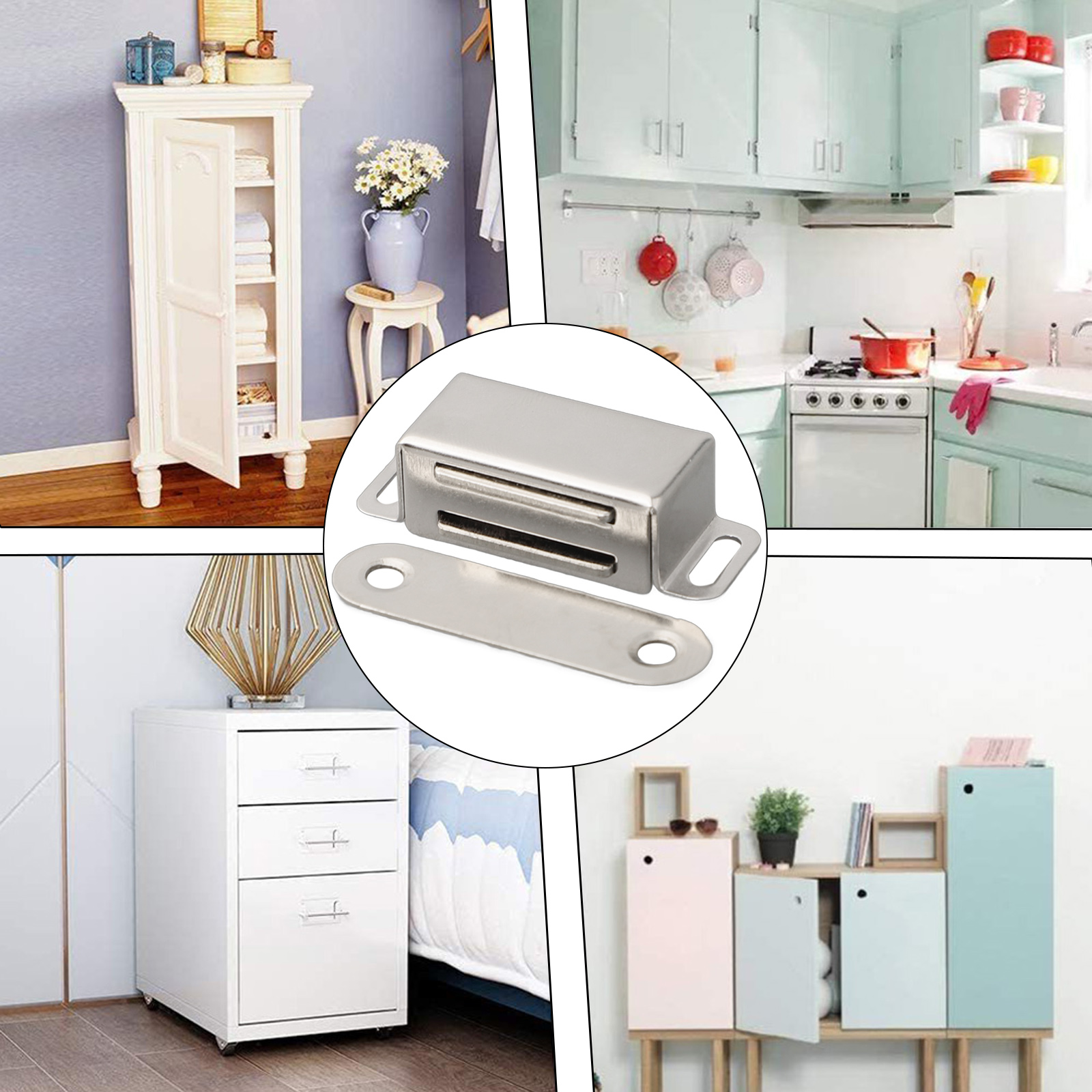 Stainless Steel Door Stop Magn - Furniture Joinery Hardware ulasan dan harga