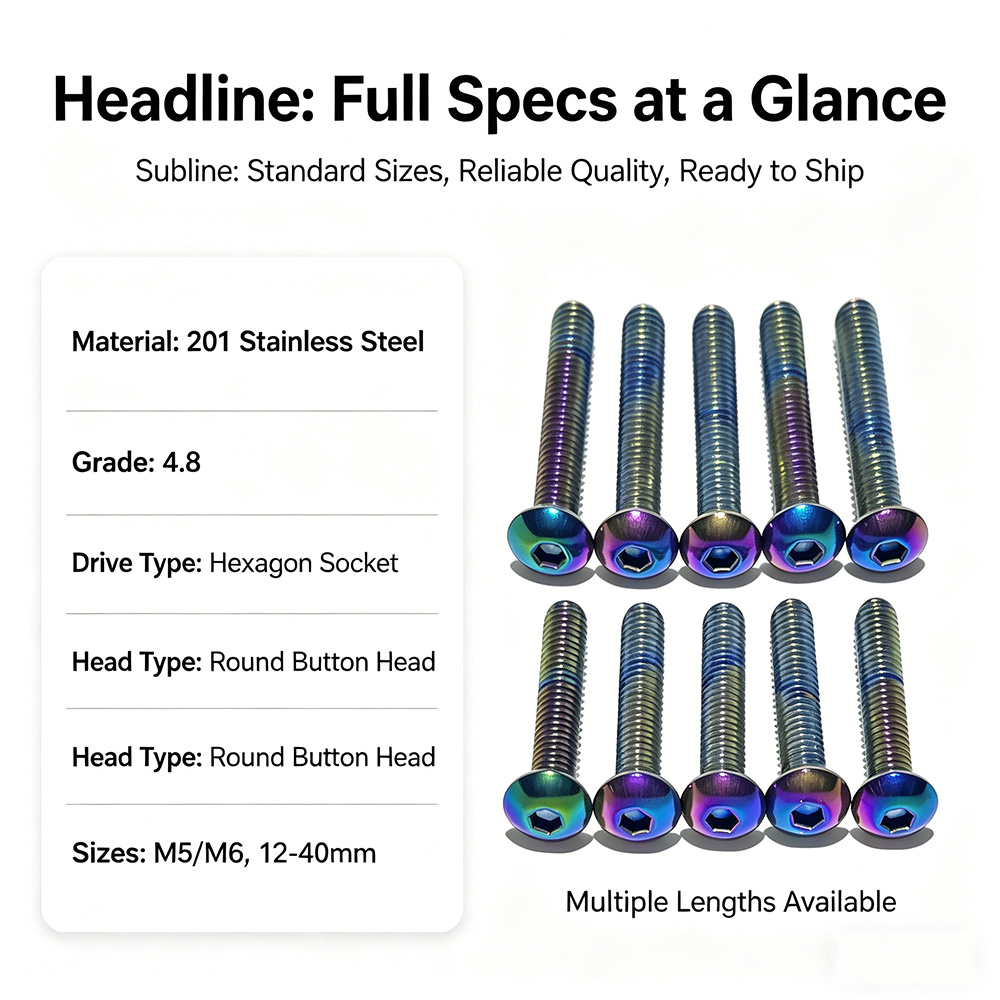 5pcs 201 Stainless Steel Round - Furniture Joinery Hardware ulasan dan harga
