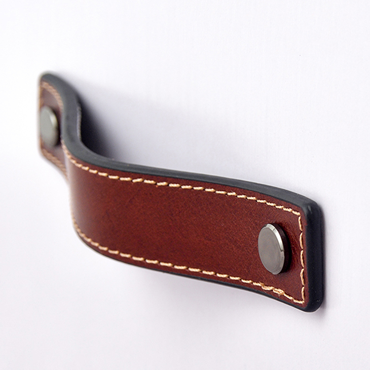 Both sides/Genuine Leather Han - Furniture Hardware Drawer Pulls ulasan dan harga