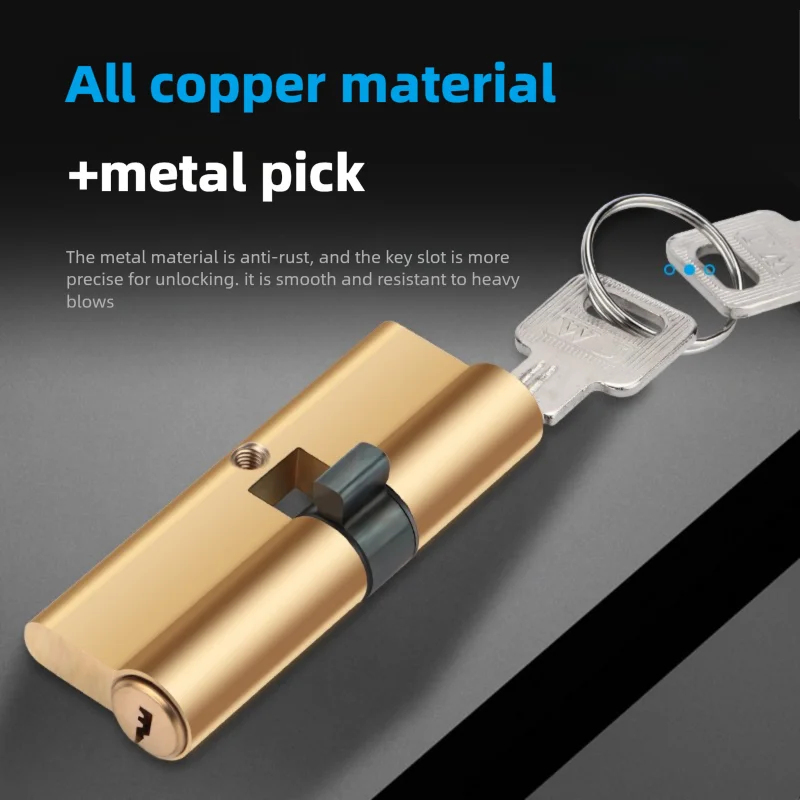 Brass Door Cylinder Lock Set/H - Furniture Joinery Hardware ulasan dan harga