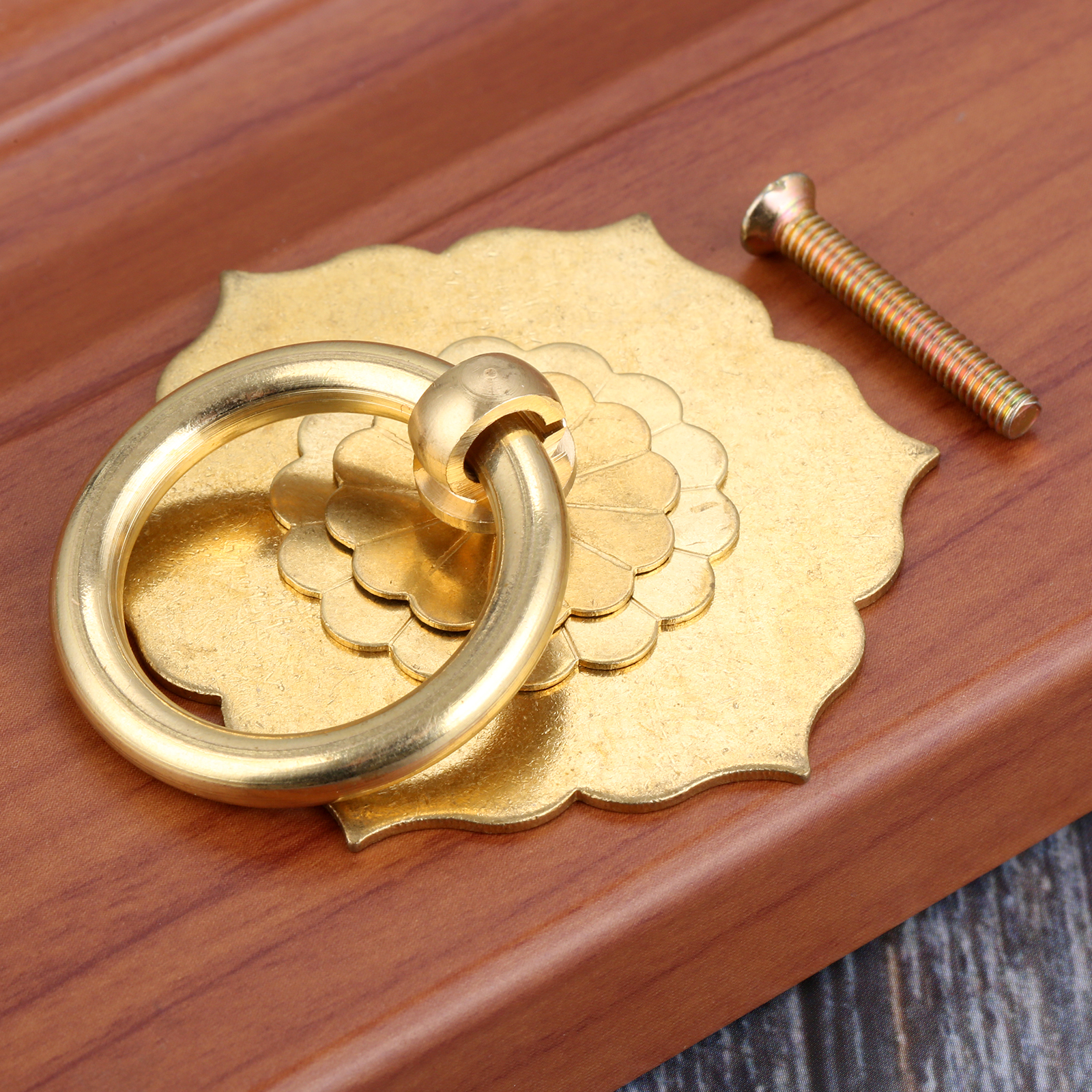 1PC 62*60mm Brass Unique Flowe - Unique Furniture Hardware ulasan dan harga