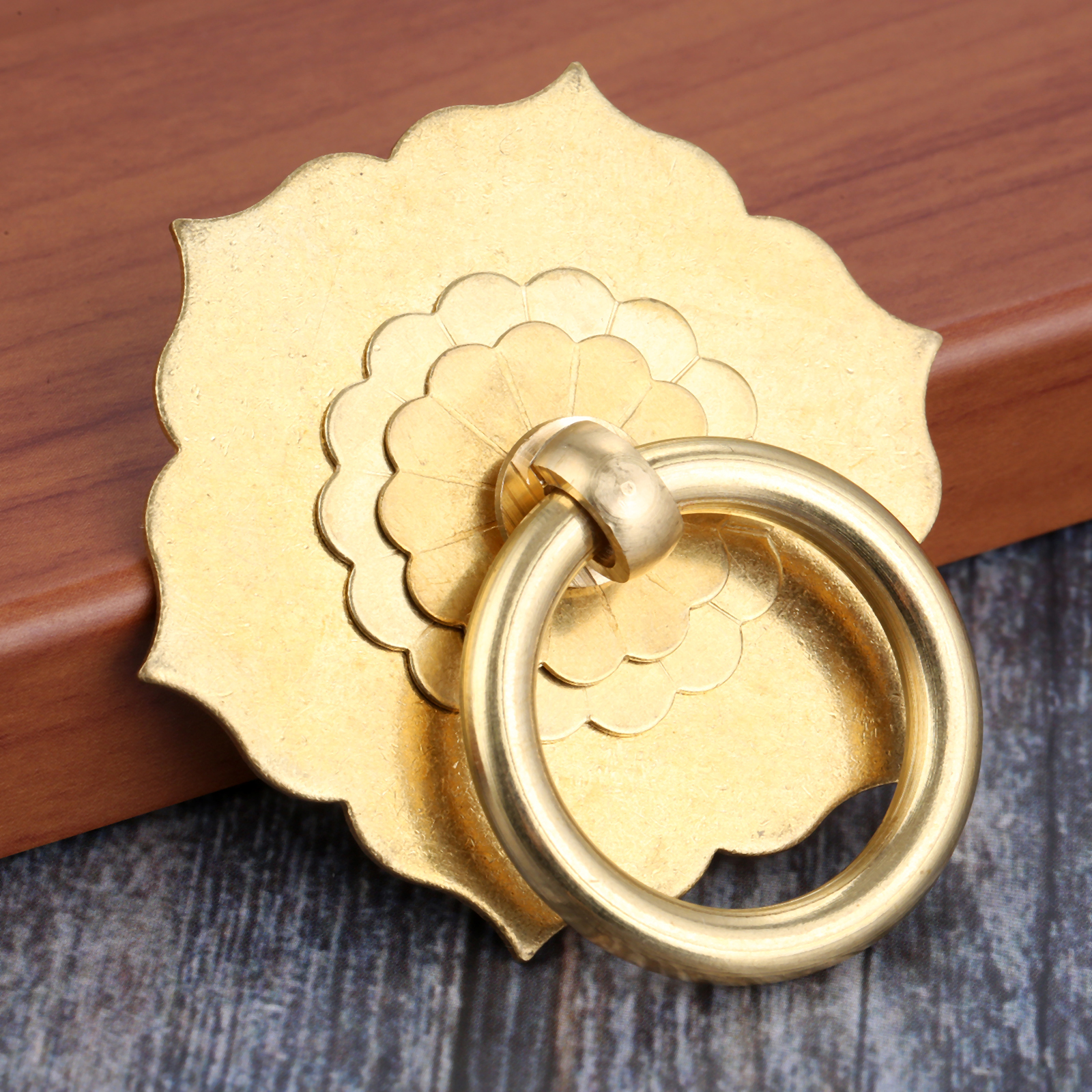 1PC 62*60mm Brass Unique Flowe - Unique Furniture Hardware ulasan dan harga