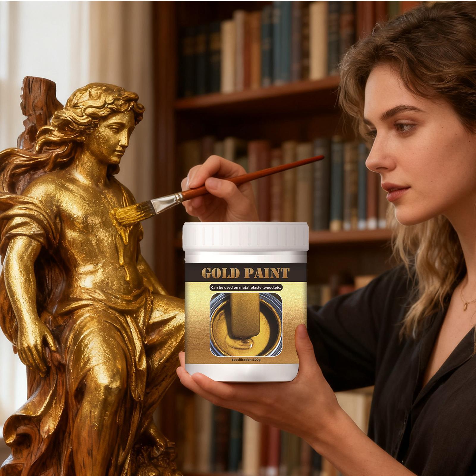 Gold Craft Paint 300g Water-Ba - Furniture Hardware Paint ulasan dan harga