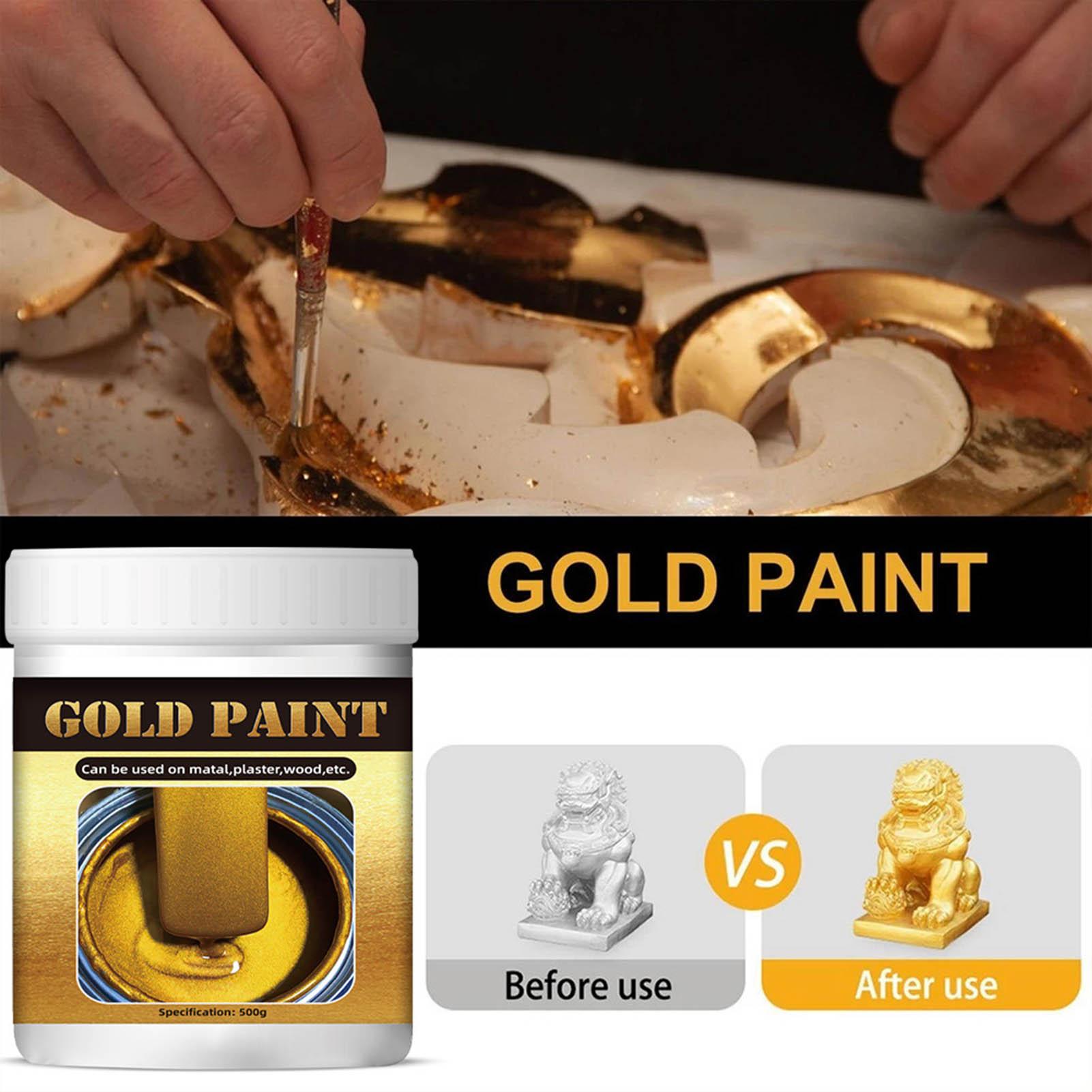 Gold Craft Paint 300g Water-Ba - Furniture Hardware Paint ulasan dan harga