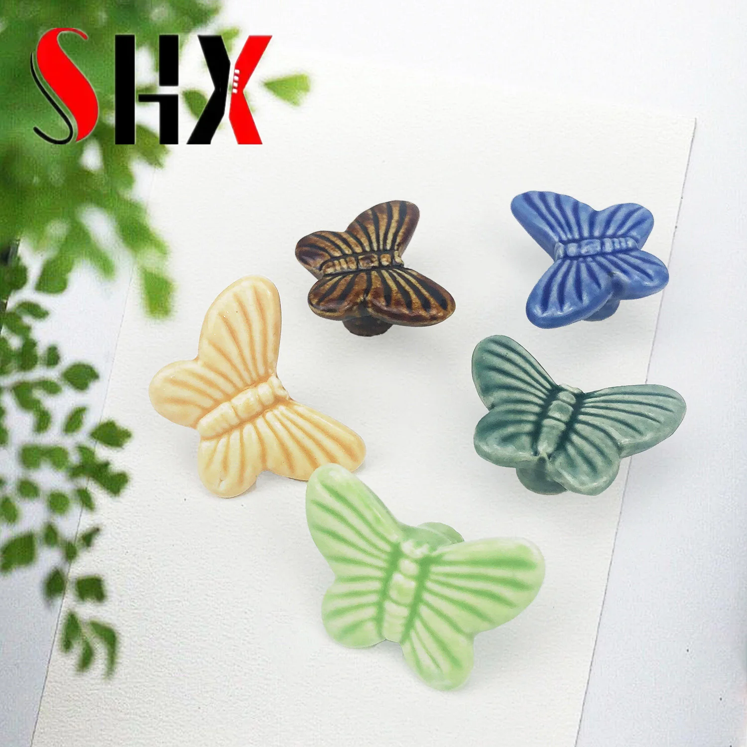 Fine Lovely Butterfly Ceramic  - Furniture Hardware Paint ulasan dan harga