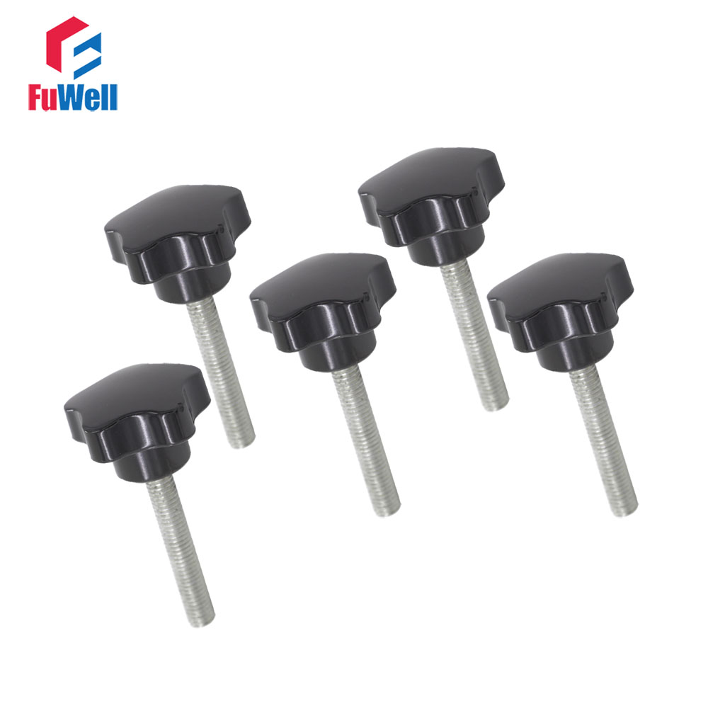 5pcs M6 x 60mm Thread  Star Kn - Furniture Screw Type ulasan dan harga