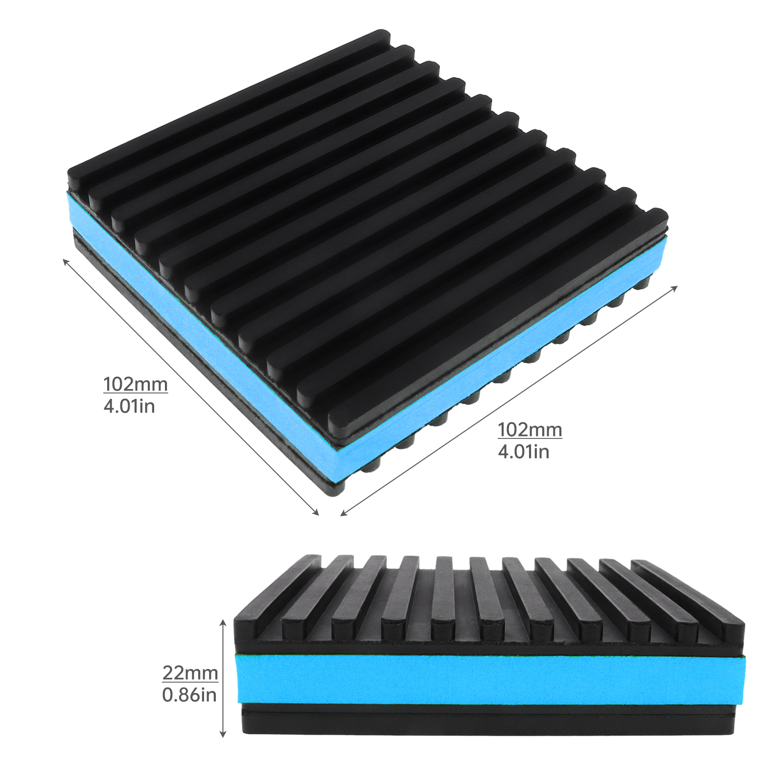 4pcs Rubber Anti-Vibration Pad - Furniture Foot Pad ulasan dan harga