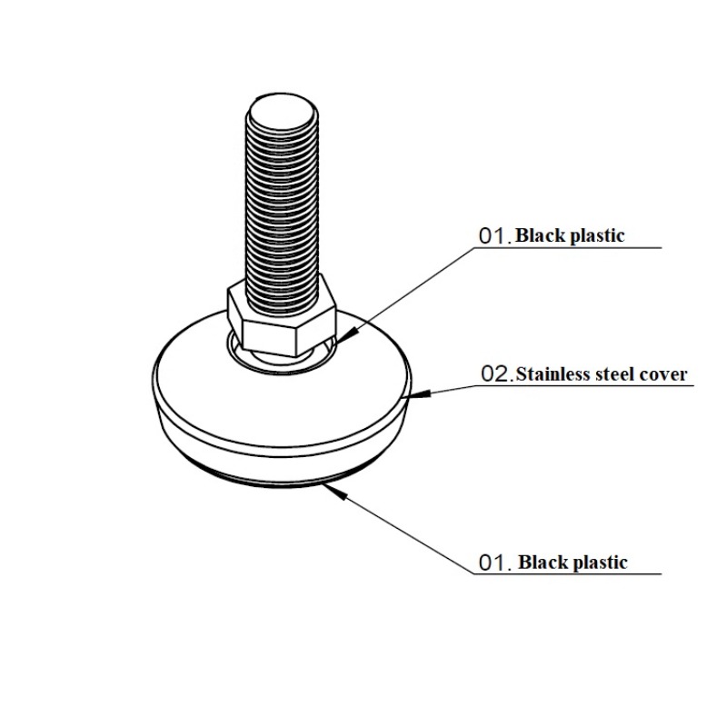 Adjustable Lathe Leg Thread Ty - Furniture Screw Type ulasan dan harga