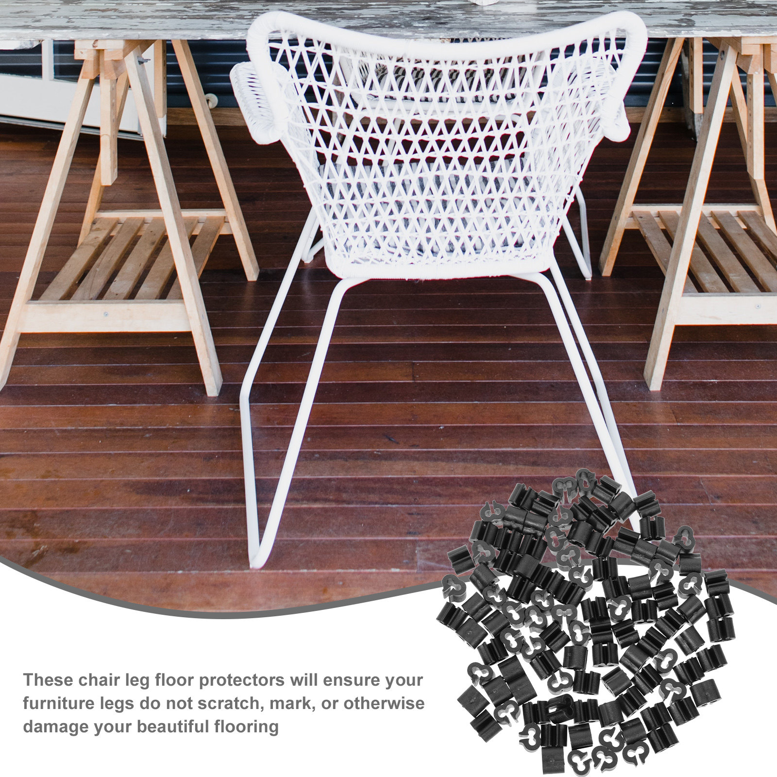 100Pcs Chair Legs Tips Caps Pl - Furniture Foot Pad ulasan dan harga