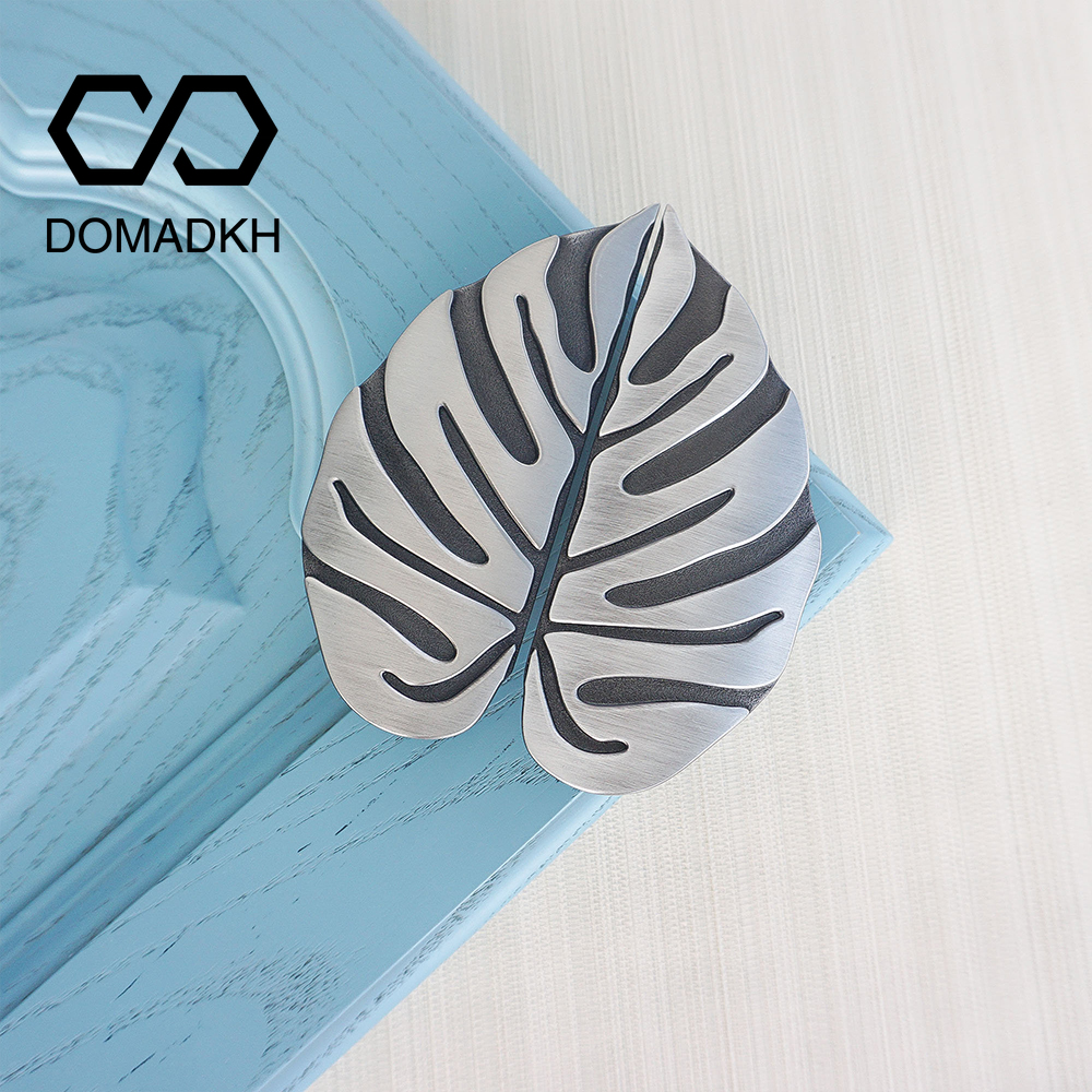 Zinc Alloy Monstera Leaf Cabin - Unique Furniture Hardware ulasan dan harga